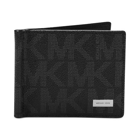 michael kors jet set money clip|Michael Kors Mens Jet Set Money Piece Canvas Coated Bifold .